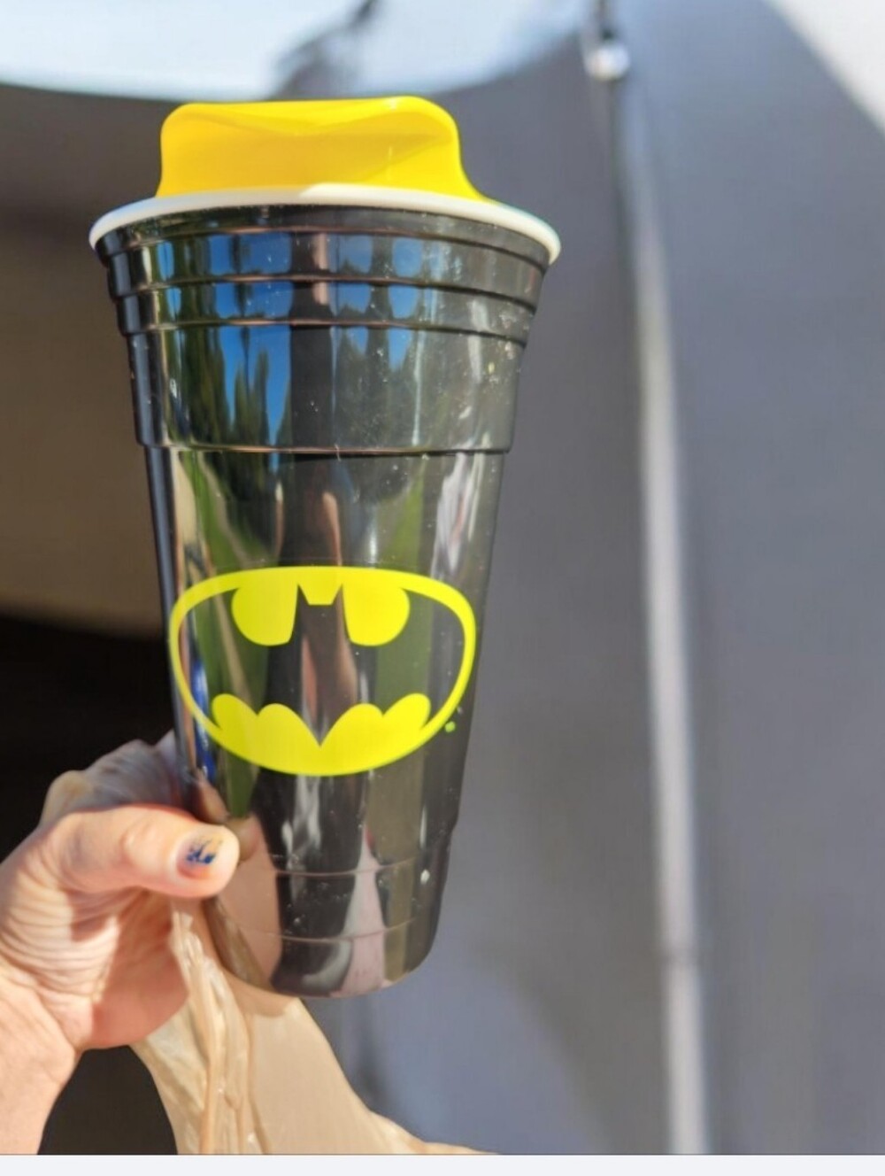 Batman Logo Black & Yellow Party Cup with Lid & Straw■ New■ Final Price